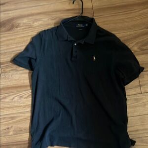 Ralph Lauren Black Polo Shirt Classic Design